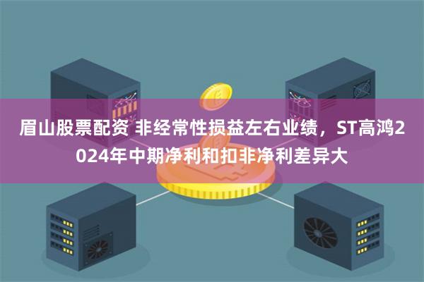 眉山股票配资 非经常性损益左右业绩，ST高鸿2024年中期净利和扣非净利差异大